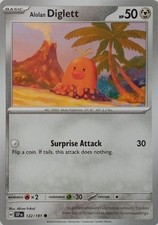 122/191 ALOLAN DIGLETT | COMMON | SURGING SPARKS POKEMON CARD