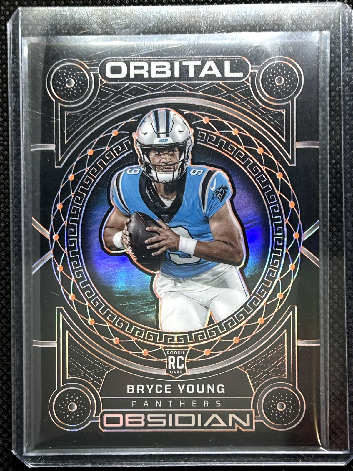 2023 Obsidian Bryce Young Orange Foil Orbital SSP Case Hit Rookie /65 Panthers