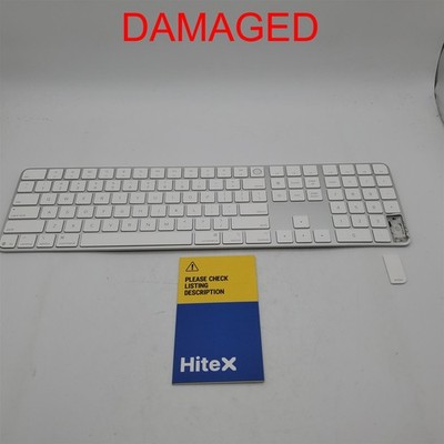 Apple Magic Keyboard with Touch ID - White Keys, Bluetooth [MXK73LL/A] *READ*