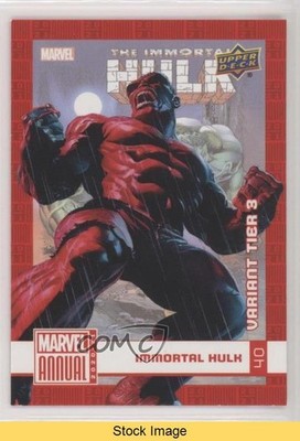 2020 Upper Deck Marvel Annual Cover Variants Tier 3 Immortal Hulk #40 READ fv4