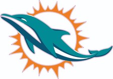 MIAMI DOLPHINS mini Helmet Decals