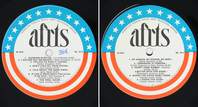 1970 AFRTS Country Dolly Parton George Jones Hank Williams Jr Armed Forces LP