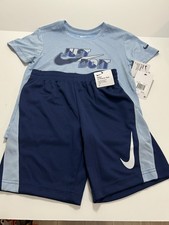 NIKE AIR TODDLER T SHIRT JUST DO IT AND SHORTS 2 PIECE SET SIZE 7 NWT 40