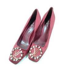 NO TARIFF Louis Vuitton Pumps Women Bordeaux PU leather 3978776