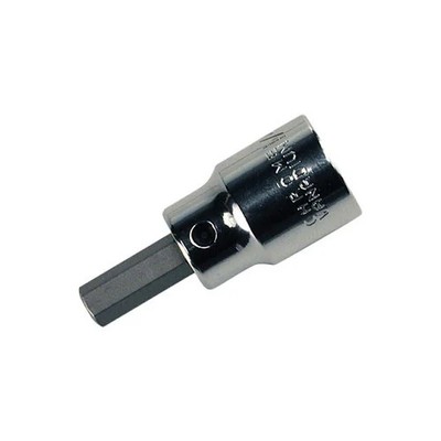Wiha 76137 Security Hex Bit Socket 3/8 Drive 6.0Mm
