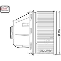 Denso InnenraumgeblÄSe GeblÄSemotor Passend FüR Ford C-MAX Focus Galaxy Kuga
