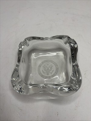 VTG Richard Nixon Era Presidential Seal Glass Ashtray |House of Representatives