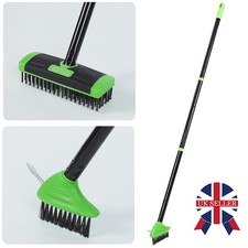 3 in 1 Cleaning Weeding Brush Garden Patio Twin Heads Moss Removal Tools Kit