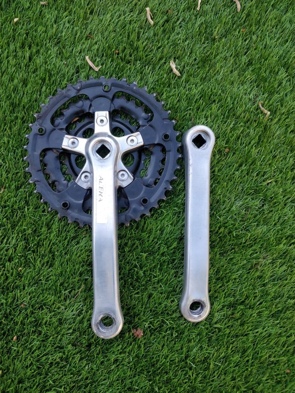 Retro Shimano Acera Triple Crankset 42/34/24T | 175mm Square Taper | 90s MTB