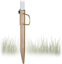 Picchetto per Ombrellone Da Giardino, Puntale in Acciaio per Il Terreno, Aste Co