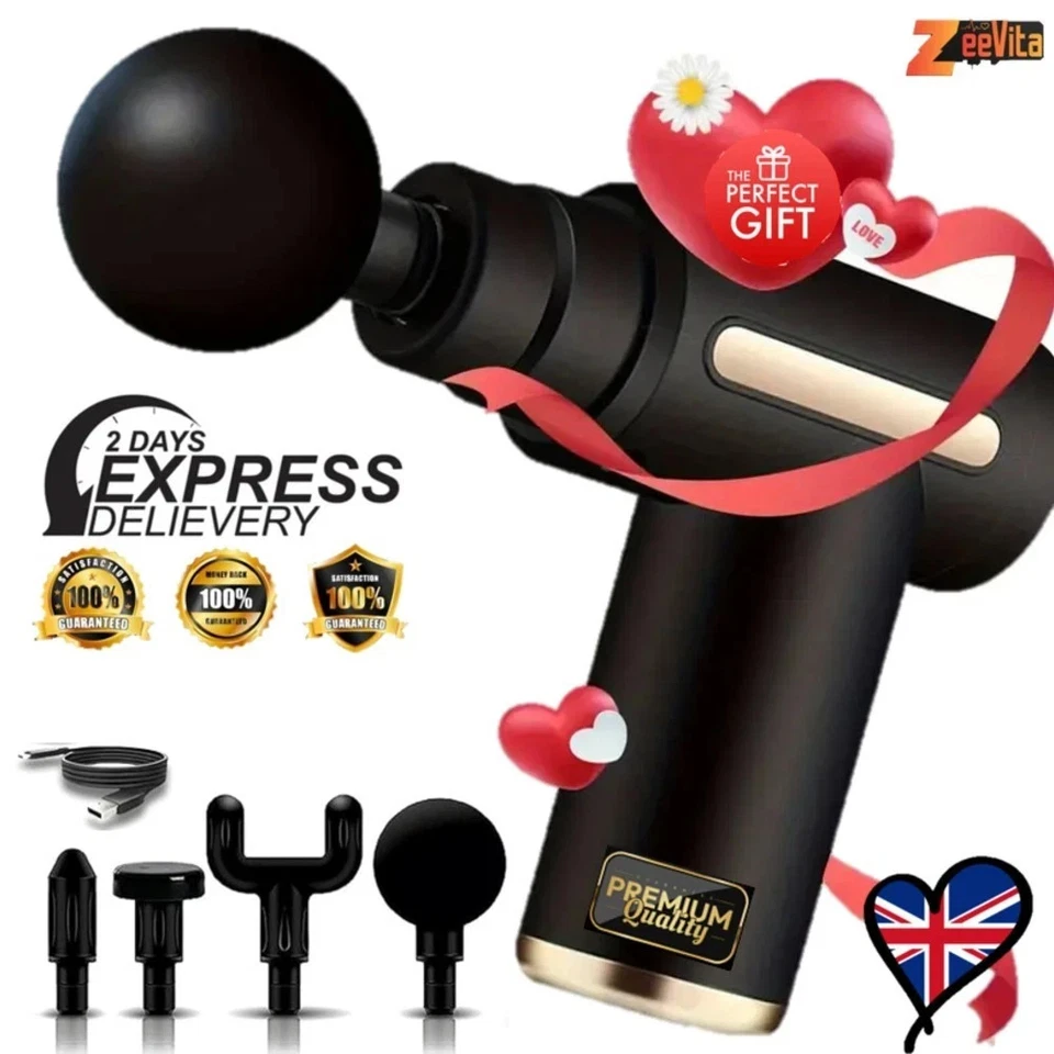 NEXT BUY UK Massage Gun Deep Tissue, Muscle Percussion Massager For Shoulder Back Neck Body