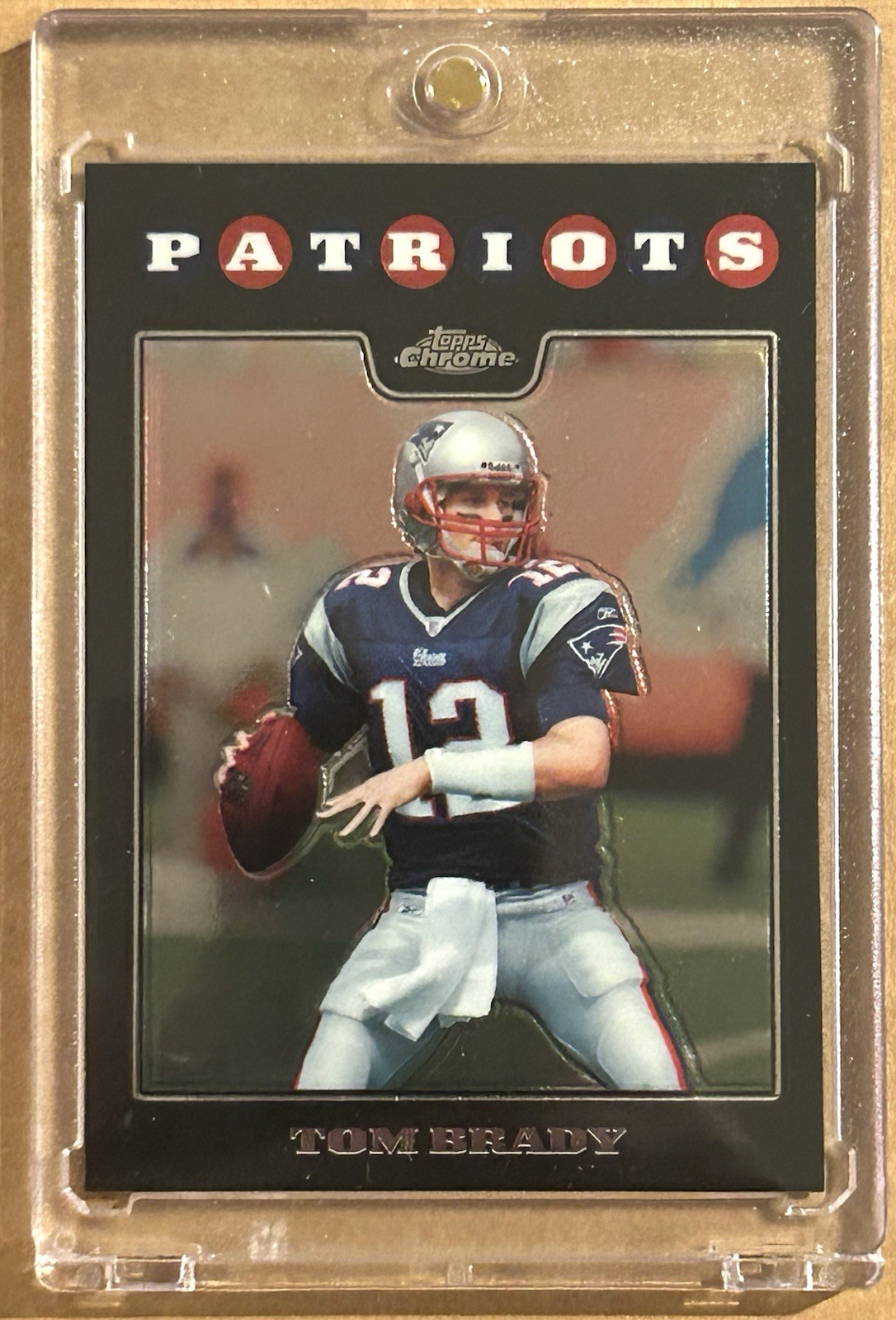 2008 Topps Chrome Refractor Tom Brady #TC3 Patriots 🔥