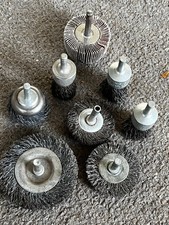 8-Pcs Professional Carbon Steel Wire Wheel Brush for Drill - 3- WEILER-USA