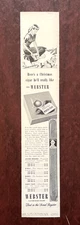1940 Webster Cigars Christmas Vintage Print Ad Custom Made Golden Wedding