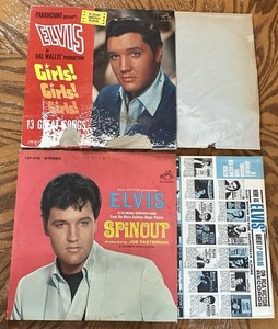2 Vintage Elvis Presley Original Movie Albums From 1962 & 1966. Charity Auction!