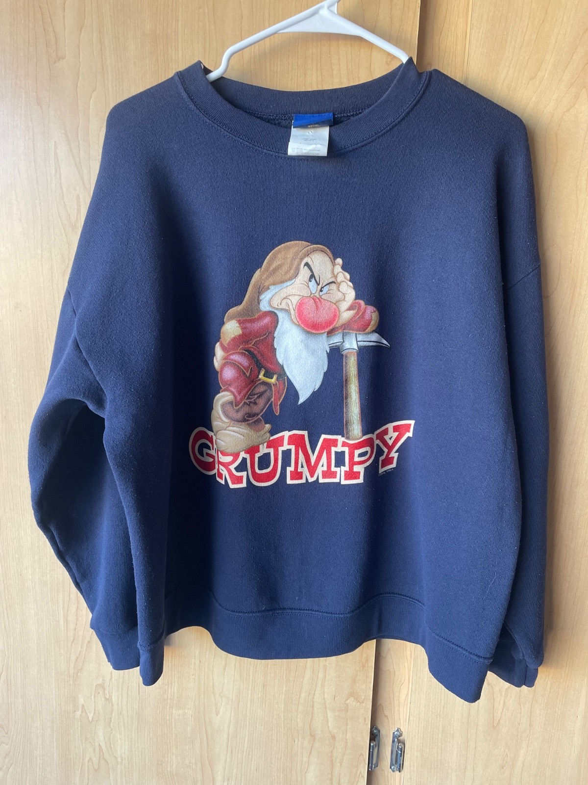Grumpy Disney classics sweatshirt large navy blue… - image 2