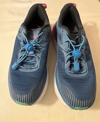 HOKA W Bondi 7 Teal Slip Resistant Sneakers Shoes Women's 8 US