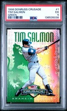 1998 DONRUSS CRUSADE GREEN #1 TIM SALMON 159/250 PSA 5