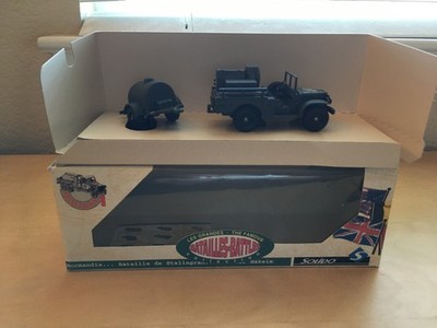 SOLIDO VINTAGE NO.6128 WWII DODGE 4X4 WITH WATER TRAILER IN BOX