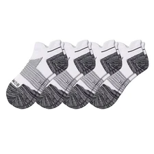 4Pair Men's Bombas Hex Tec Running Ankle Socks Size Large White Soft Lightweight