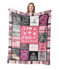Christian Gifts for Women, Birthday Gift for 60" X 50" Christian Gifts-pink