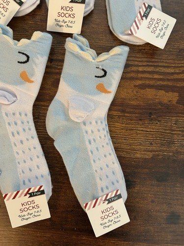 Lot Of 9 Kids Socks Size 7-8.5 Target Made For Retail - Picture 2 of 6