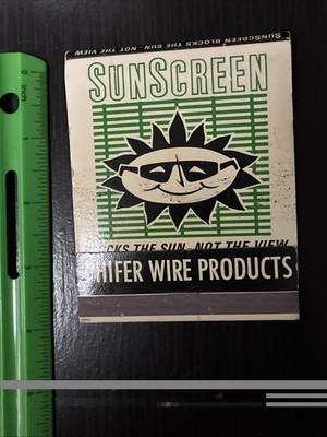 Vintage Matchbook Phifer Wire Products Tuscaloosa AL