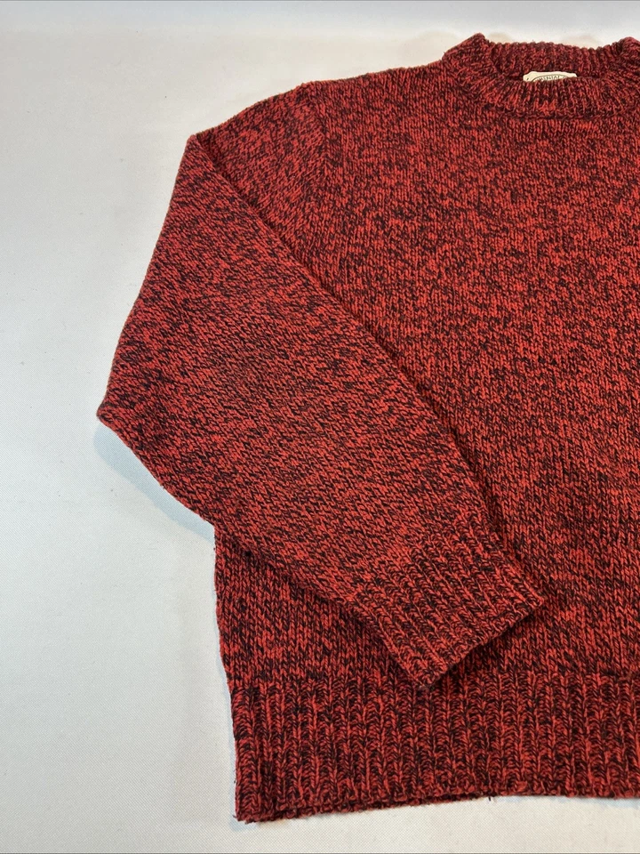 Environmental Clothing Co. Sweater Men's Large Wool Red Grandpa Cosby Vintage - Image 2 of 4