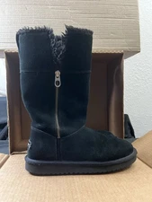 UGG Women’s Size 7 Aribel Tall Zip Boots Koolaburra By UGG Black 1114831