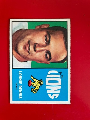 Lonnie Dennis #9 1964 Topps CFL card