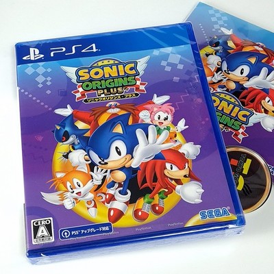 Sonic Origins Plus +Rubber Coaster PS4 Japan Physical Game (Multi-Languages) NEW