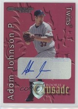 2002 Donruss The Rookies Crusade Auto 347/500 Adam Johnson #RC-9 Auto 1k2s