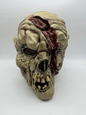 Vintage Zombie Skeleton Horror Mask Paper Magic 2001 Latex