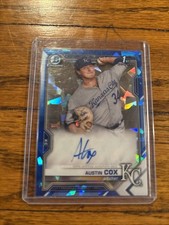 2021 Bowman Sapphire Edition - Chrome Prospects Autograph Austin Cox #BSPA-AC  