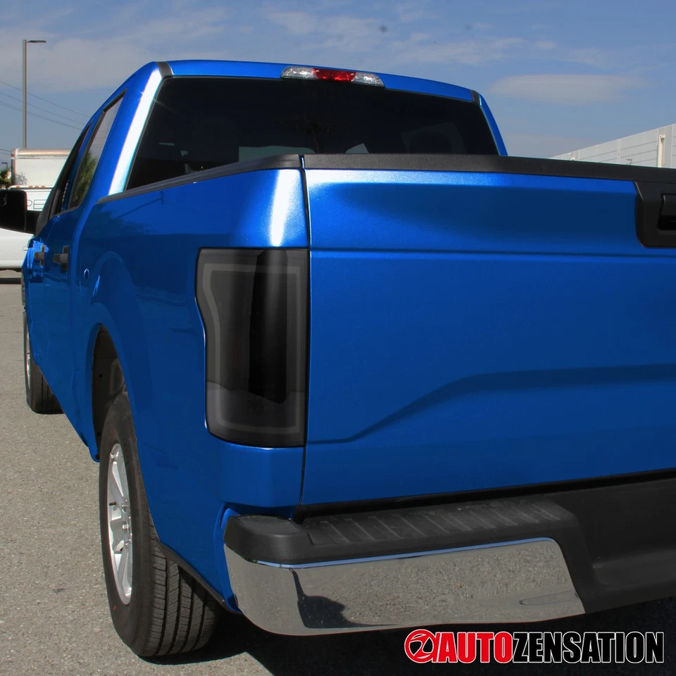 Fit 2018-2020 Ford F150 Glossy Black Smoke LED Bar Tail Lights Brake Lamps 18-20 Foto 3 de 4