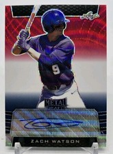 2019 Leaf Metal Draft ZACH WATSON Red White & Blue Wave Auto /5 Baltimore BA-ZW1