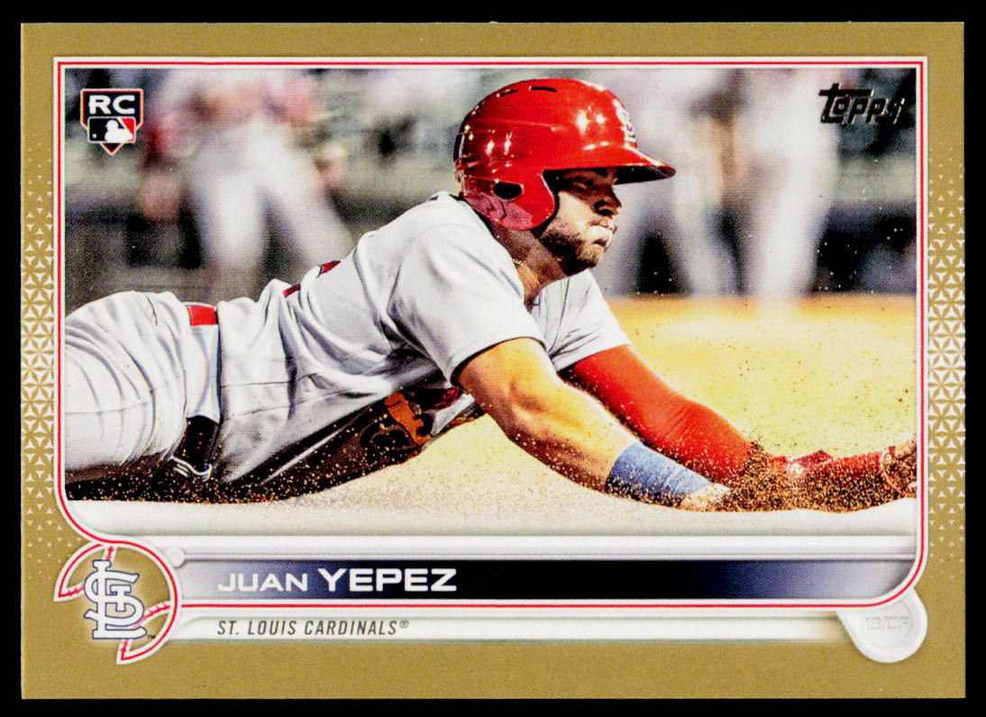 2022 Topps Juan Yepez 506 Gold #/2022 SN St. Louis Cardinals