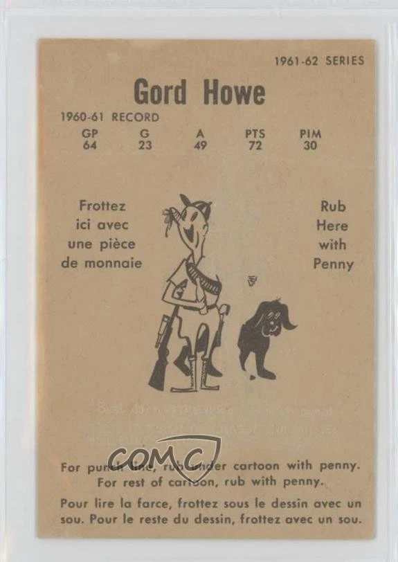 1961-62 Parkhurst Gordie Howe #20 HOF - Image 2 of 2