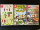 Pikmin 1+2, 3 Deluxe,  4 Nintendo Switch Game Bundle 3 Games Lot