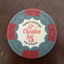 $5 El Capitan Hawthorne Casino Chip