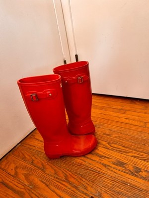 Hunter Women's Original Tall Orange Boot - size US 7 | eBay