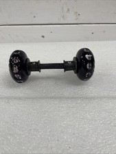 Light Purple Violet Crystal Glass Round Vintage Door Knobs W/cast Iron Rod