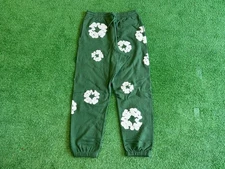 NEW AUTHENTIC DENIM TEARS SWEATPANTS Green Size Large Wreath Pants FW23 Hype