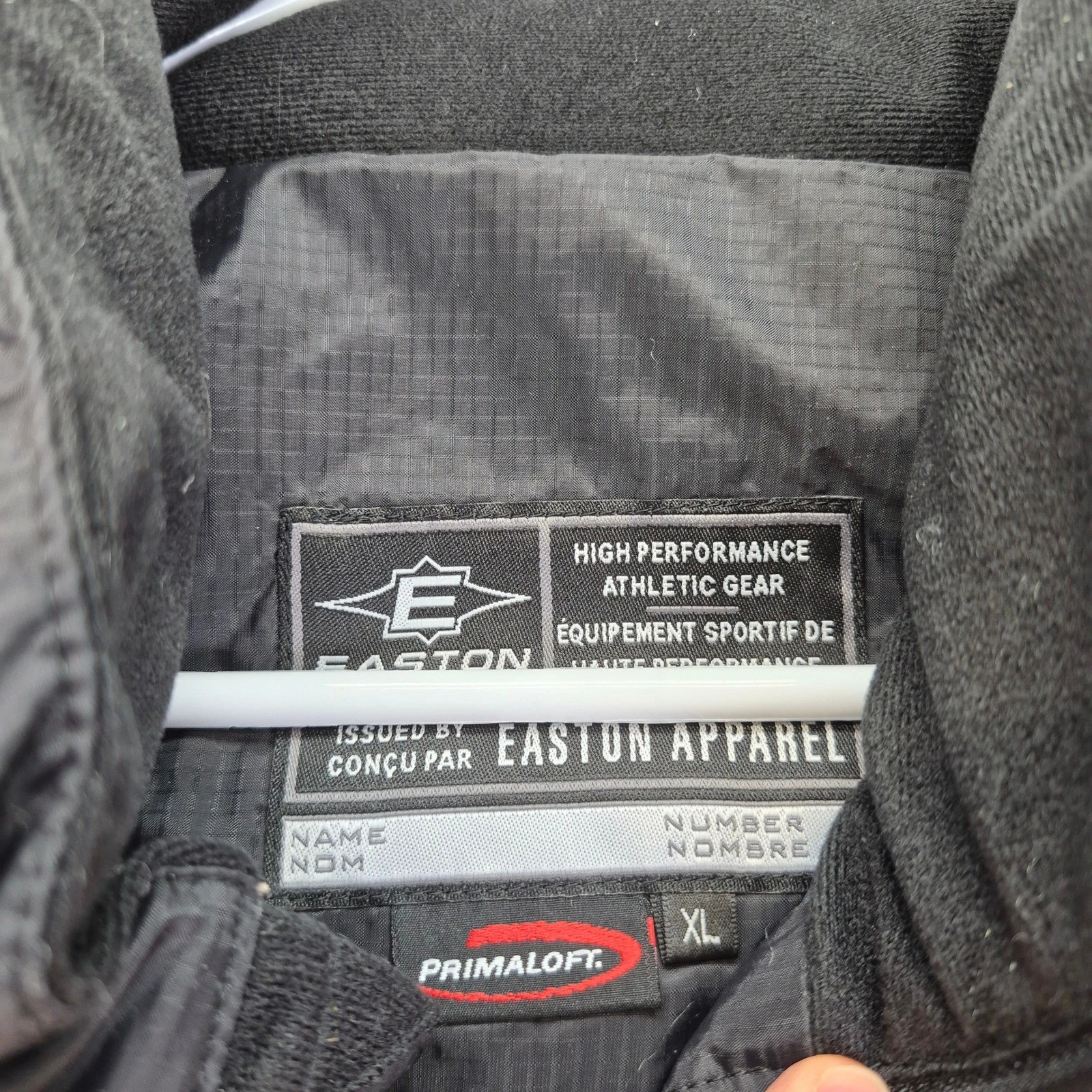 Easton EQ5 Team Parka Mens XL Black PrimaLoft Insulated Puffer Jacket EQ5 - product detail image 4