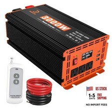3000W Power Inverter 12V DC to 110V/120V AC Converter Peak Power Inverter-3000W