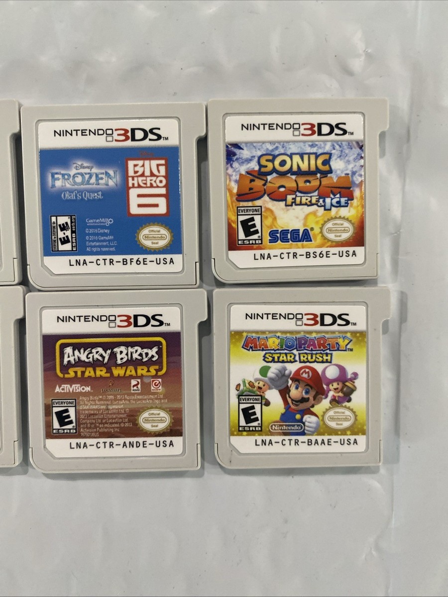 3DS Games Lot Of 8 Sonic Boom Mario Party Star Rush Disney & More