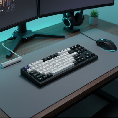 Durable Doubleshot PBT Keycaps - Versatile 138-Key Set for 60% to 100% Keyboards