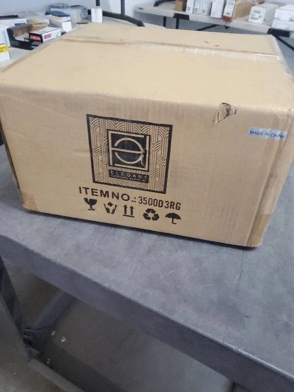 Elegante Iluminación 3500D3RG Polaris LED 12 pulgadas Oro Colgante Luz de Techo Foto 3 de 3