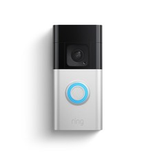 Ring Battery Doorbell Plus NEW HD Video 5F77E9 Satin Nickel - 149.99 Retail
