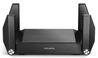 Rock Space AX1800 Dual-Band Gigabit Smart Wifi 6 Router Model RSD0616 - Black